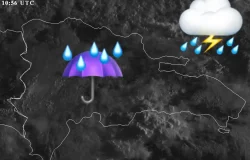 Alerta ONAMET: 5 provincias bajo advertencia por fuertes lluvias y tormentas eléctricas en República Dominicana