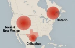 Sarampión cruza fronteras y genera brotes en Canadá, EEUU y México