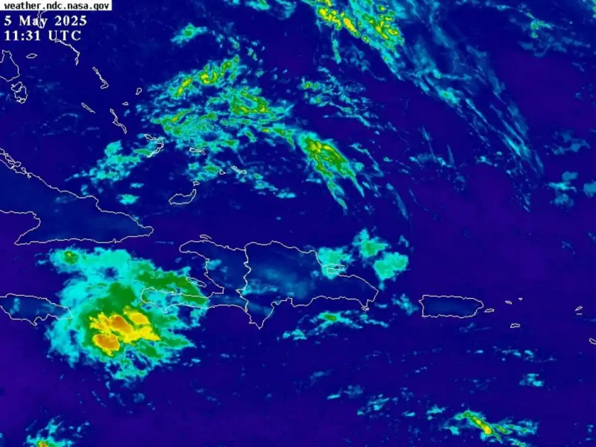 Aguaceros, tormentas eléctricas y ráfagas de viento hoy en RD