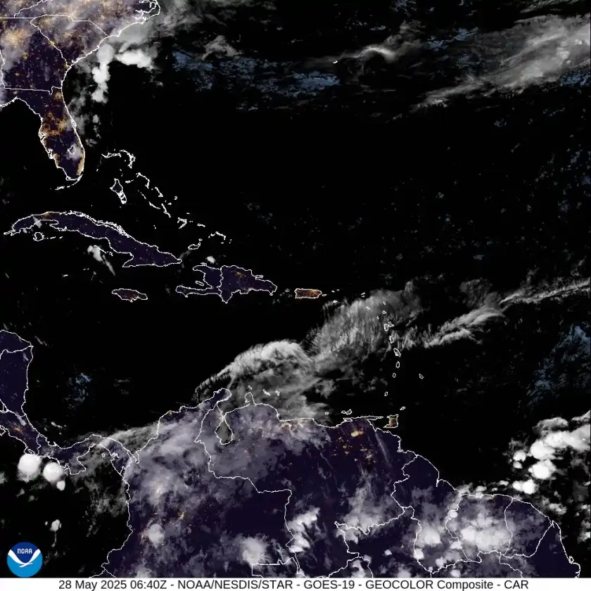 Vaguada provoca aguaceros y tormentas eléctricas en RD esta tarde