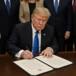 Trump firma proclamación prohibiendo viajar a EE. UU. desde 12 países