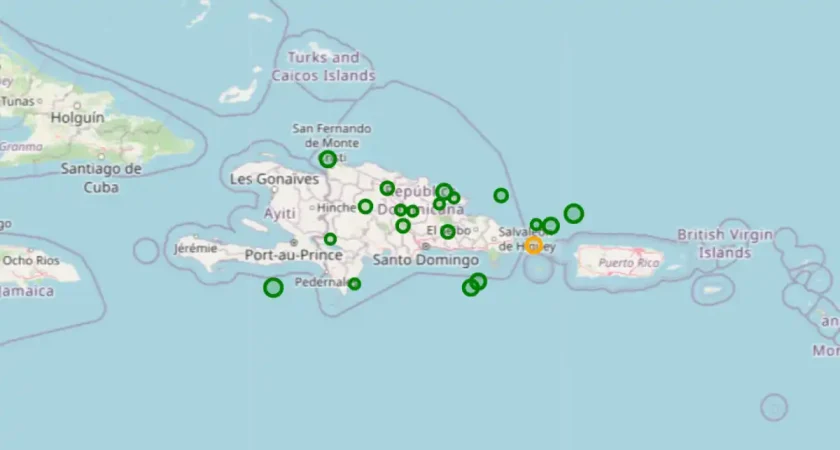 Sismos detectados en varias regiones del país