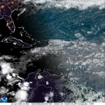 Vaguada provoca lluvias y tronadas en República Dominicana
