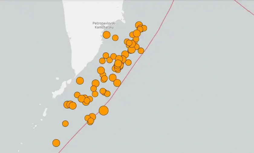 Más de 90 réplicas sacuden Kamchatka tras devastador terremoto de magnitud 8.8 90 réplicas sacuden Kamchatka