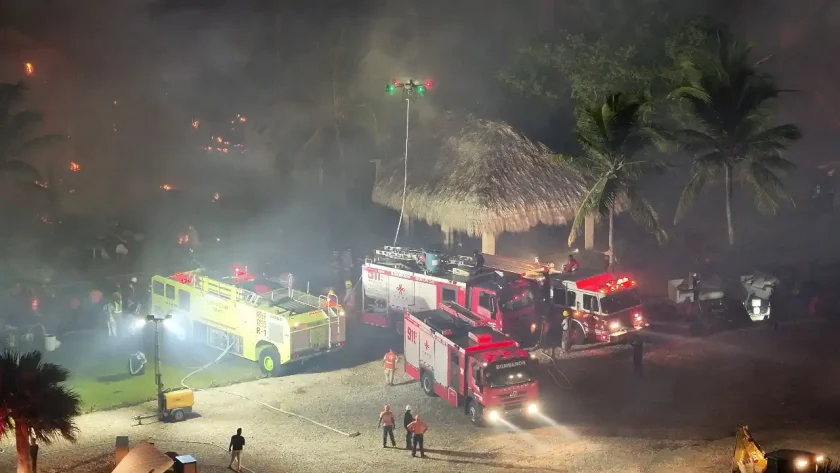 Cap Cana: Incendio devastador en Caletón sin víctimas