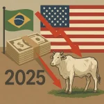 Brasil corre riesgo de perder 1.000 millones de dólares en 2025 por aranceles de EE. UU. a la carne bovina