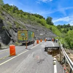 Cierre temporal en carretera Casabito-Constanza por colapso de talud