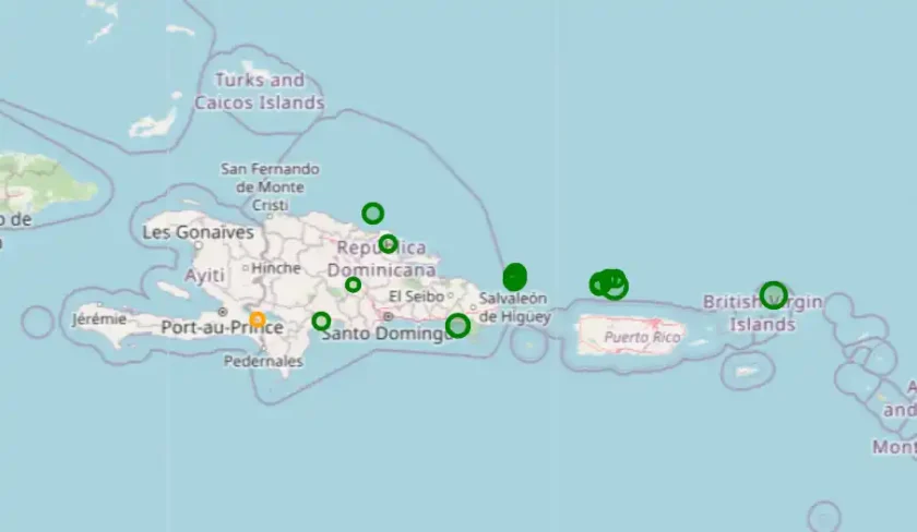 Sismos leves en Miches y Azua este 1 de julio, sin daños reportados