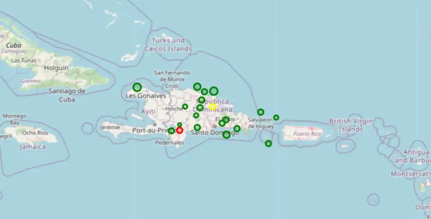 Nueve temblores sacuden República Dominicana este 9 de julio