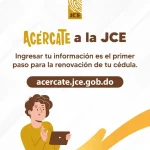 JCE lanza formulario digital “Acércate” para actualizar datos antes del cambio de cédula 2025