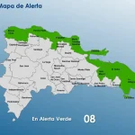 COE activa alerta verde en ocho provincias por efectos del huracán Erin en el Atlántico