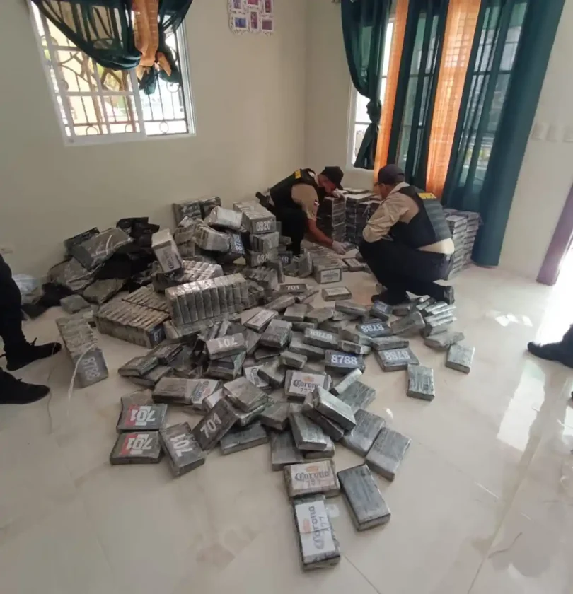 Autoridades dominicanas incautan 846 paquetes de droga en residencia de Bayahíbe, La Altagracia