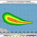 Tormenta tropical Erin podría convertirse en huracán a finales de esta semana en el Atlántico tropical central