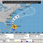 Huracán Erin 2025:trayectoria y riesgos en la costa Este EEUU