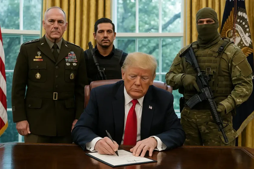 Donald Trump orden militar contra cárteles de droga Donald Trump orden militar contra cárteles de droga, cárteles designados como terroristas, Pentágono operaciones América Latina.