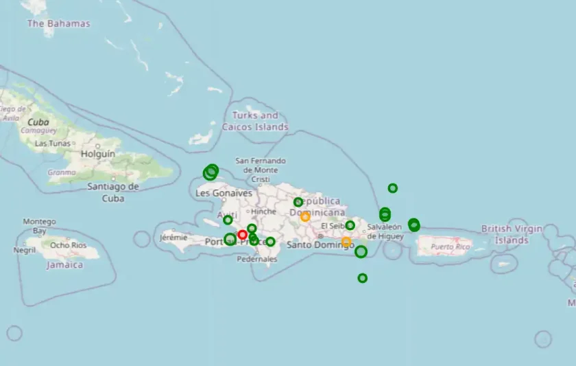 Siete temblores de tierra ocurrieron este domingo en RD