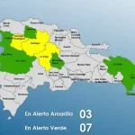 COE mantiene 3 provincias en alerta amarilla y 7 en verde por vaguada y onda tropical