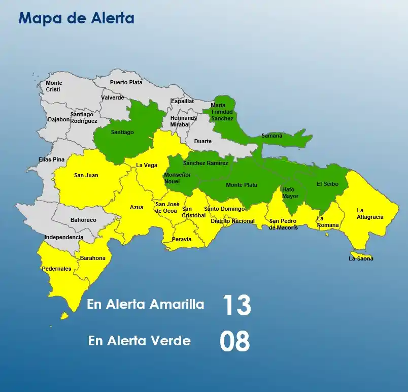 COE emite alertas por posible ciclón tropical en República Dominicana COE emite alertas por posible ciclón tropical en República Dominicana