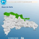 COE declara alerta verde en seis provincias por vaguada