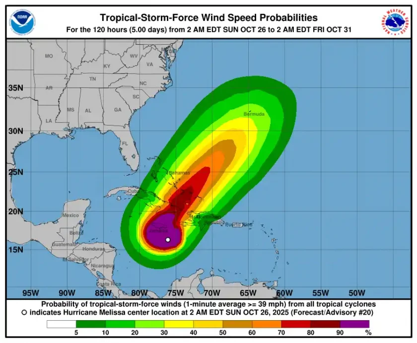 Huracán Melissa categoría 4 amenaza a Jamaica y Cuba con lluvias catastróficas Huracán Melissa categoría 4 amenaza a Jamaica y Cuba con lluvias catastróficas