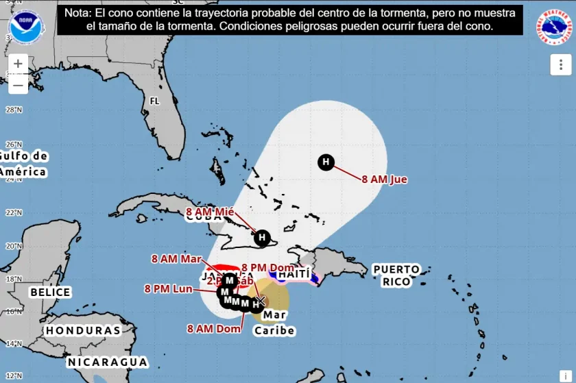 Huracán Melissa amenaza el Caribe con lluvias e inundaciones catastróficas Huracán Melissa amenaza el Caribe con lluvias e inundaciones catastróficas