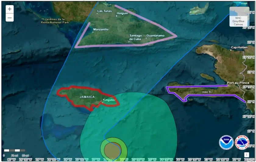 Huracán Melissa categoría 4 amenaza a Jamaica y Cuba con lluvias catastróficas Huracán Melissa categoría 4 amenaza a Jamaica y Cuba con lluvias catastróficas