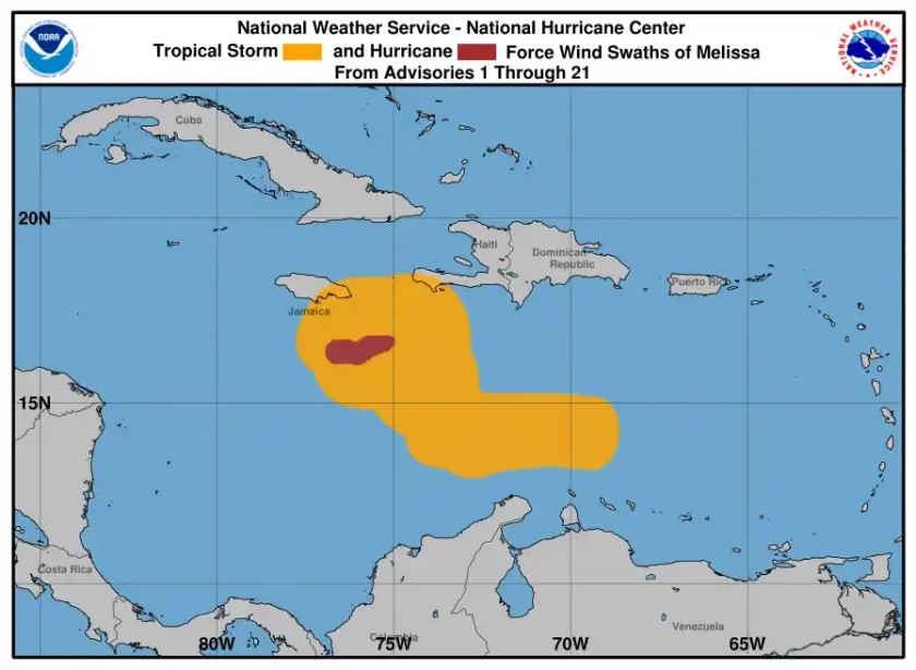 Huracán Melissa categoría 4 amenaza a Jamaica y Cuba con lluvias catastróficas huracan melissa