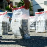 Paquetes de droga confiscados en la Operacion Leopardo en La Altagracia