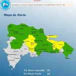 COE emite alerta amarilla: 6 provincias en riesgo por vaguada