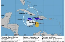 Tormenta tropical Melissa se fortalece rumbo a Jamaica y Haití