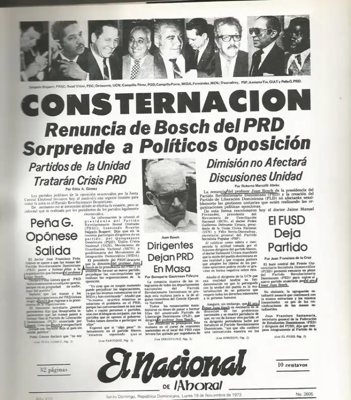 Fundación del Partido de la Liberación Dominicana en 1973 Fundación del Partido de la Liberación Dominicana en 1973