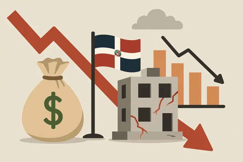 economía dominicana, economía RD, situación económica RD, debilitamiento económico, bajo crecimiento económico, altas tasas de interés RD, endeudamiento RD, deuda pública dominicana, obras públicas inconclusas RD, economía 2024 República Dominicana, productividad RD, sector interno dominicano, construcción caída RD, inversión pública RD, gasto corriente improductivo, crecimiento 2.5%, Banco Central RD crecimiento, crisis económica RD, evaluación económica RD, impacto de las tasas de interés, endeudamiento sin retorno productivo, falta de obras públicas, circunvalación de Baní, autopista Duarte deterioro, acueducto Jaina problemas, hospital San Francisco de Macorís, aeropuerto Pedernales, infraestructura RD, sector externo RD, remesas RD, turismo RD visitantes vs turistas, reforma fiscal RD, capacidad de pago deuda RD, pago de intereses 28% ingresos, comparación Centroamérica crecimiento, inversión extranjera RD, monorriel Santo Domingo, monorriel Santiago, FMI informe RD, artículo 4 FMI RD, crecimiento Centroamérica vs RD, falta de productividad RD, inflación RD, gasto público sin control, pensiones privilegiadas RD, publicidad estatal RD, modernización fiscal RD, reforma integral impuestos RD, capital político reforma fiscal, política económica RD