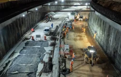 Abinader supervisa túnel Plaza de la Bandera en SD