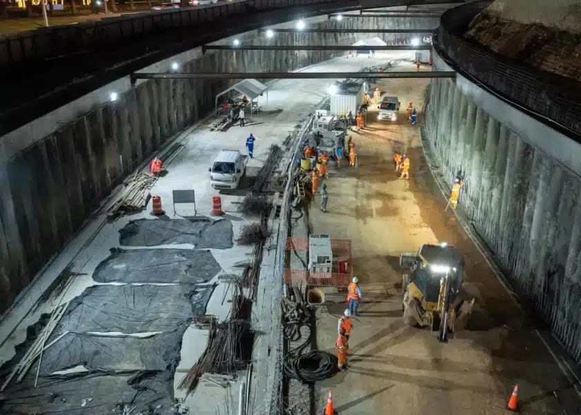 Abinader supervisa túnel Plaza de la Bandera en SD