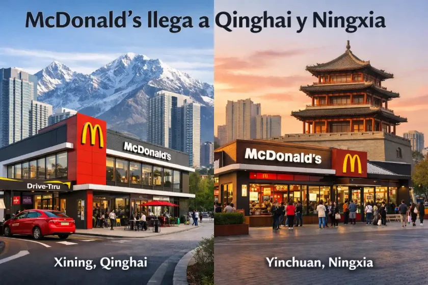 McDonald's completa su expansión y llega a Qinghai y Ningxia