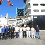 Abinader visita el RRS James Cook y destaca investigación geofísica en RD