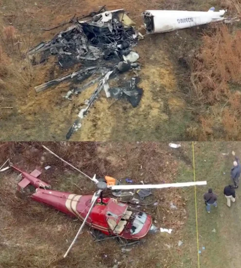 Muere una persona al chocar dos helicópteros en pleno vuelo en Nueva Jersey, EEUU