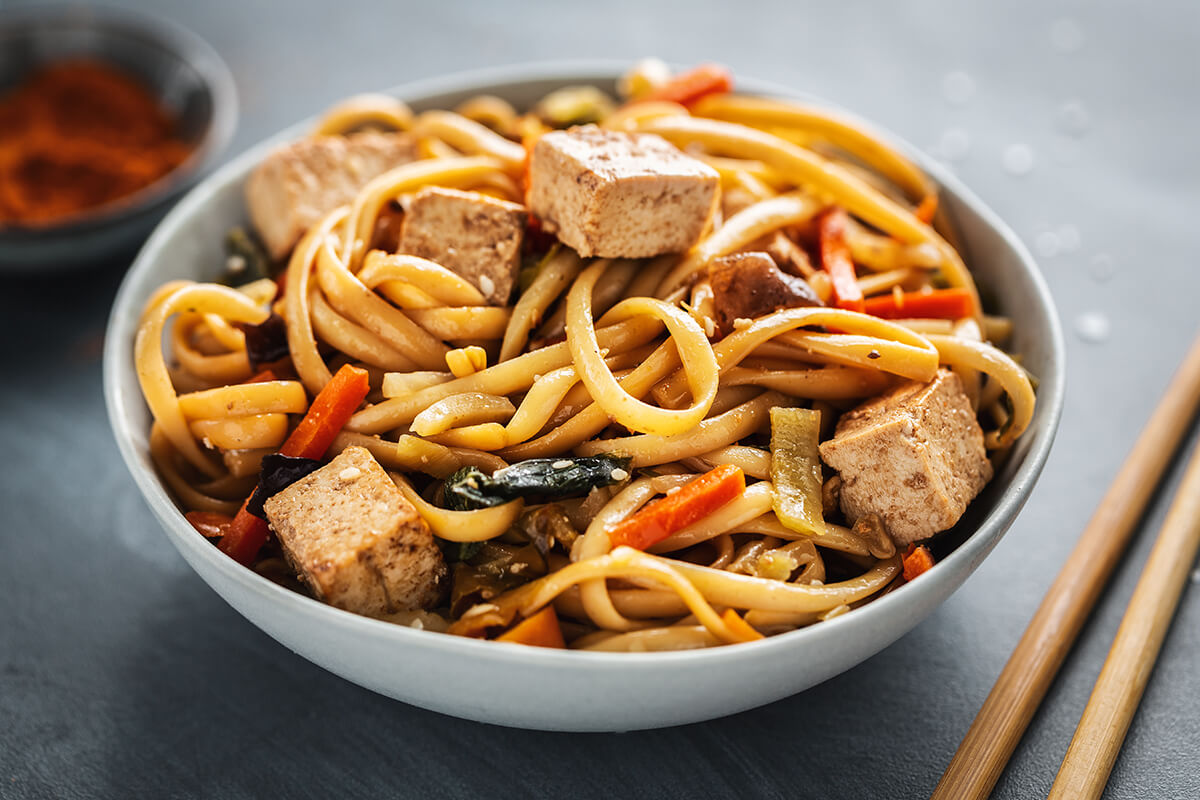 asian noodles with cheese tofu 1 1