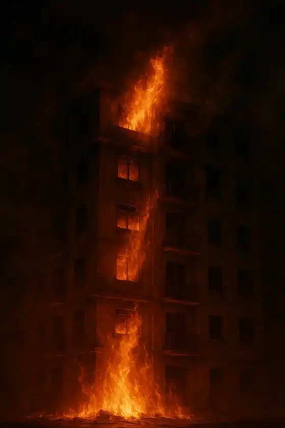 Sube a 12 cifra de muertes por incendio en edificio residencial en sur de China