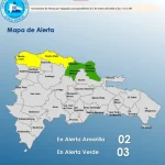 COE coloca dos provincias en alerta amarilla por lluvias