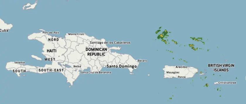 Lluvias afectarán varias provincias este lunes por vaguada y viento