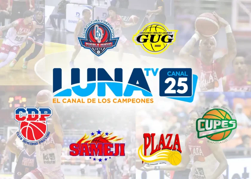 Luna TV, canal 25 transmitirá el Baloncesto Superior de Santiago y amplía su alcance nacional
