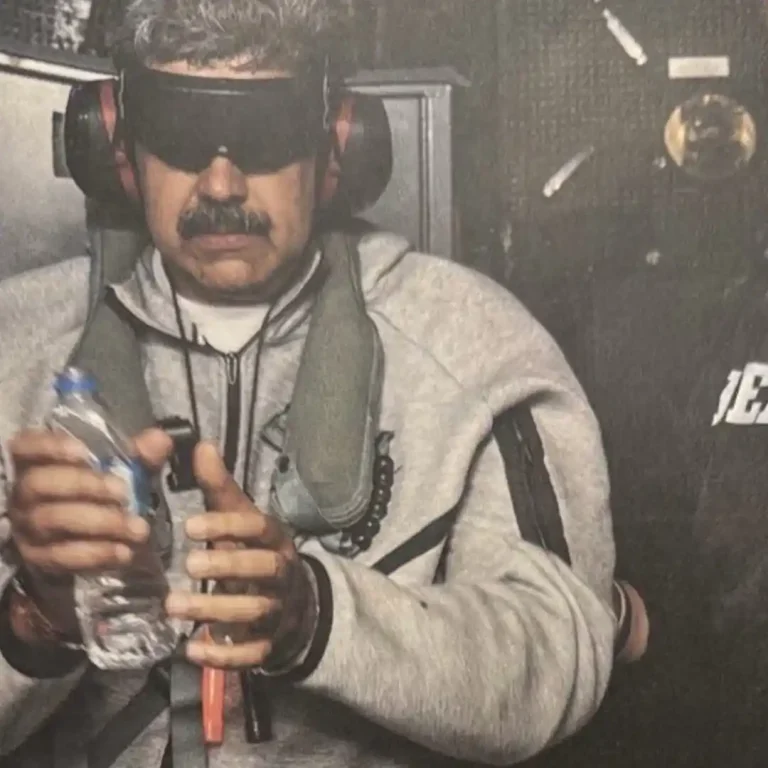 Maduro y su esposa capturados llegan a Nueva York en avión