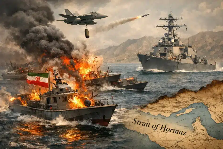 EE. UU. destruye 16 buques iraníes cerca de Ormuz