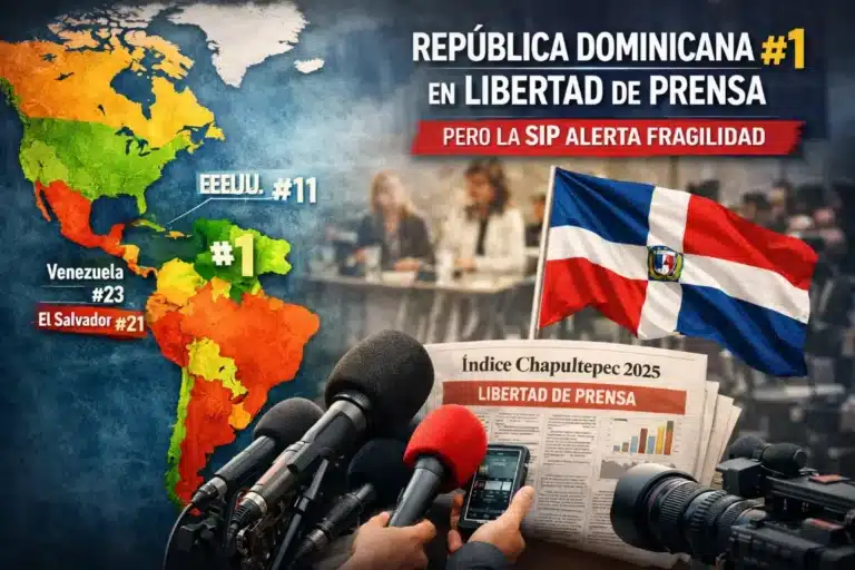 República Dominicana lidera el Índice Chapultepec 2025 de libertad de prensa