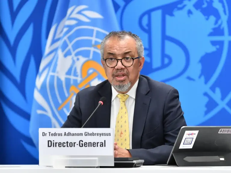 el director general de la OMS, Tedros Adhanom Ghebreyesus