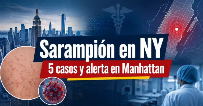 Sarampión en NY: 5 casos y alerta en Manhattan
