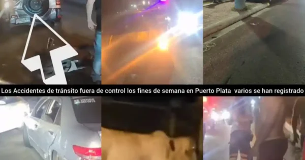 Varios accidentes dejan lesionados en Puerto Plata y Sosúa