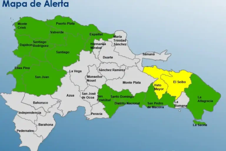COE eleva a 16 las provincias en alerta por vaguada COE eleva a 16 las provincias en alerta por vaguada