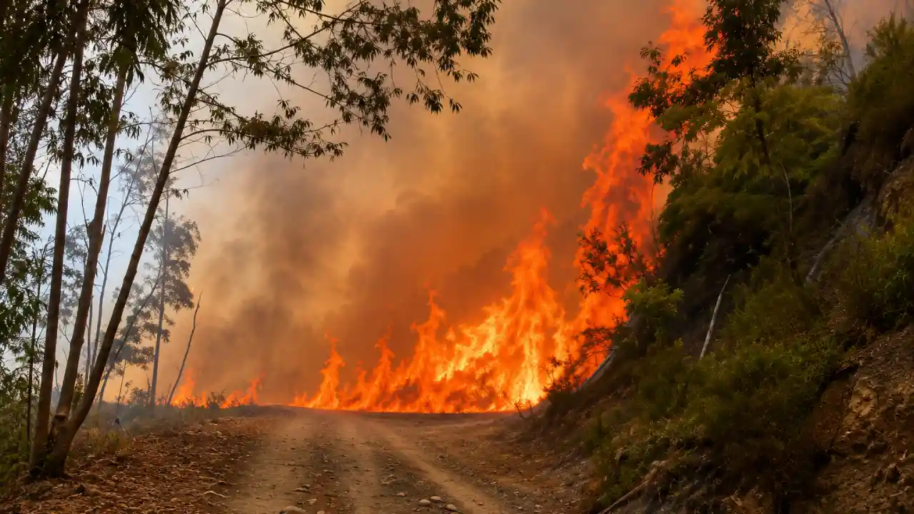 Incendio forestal en San José de las Matas al 50% de control